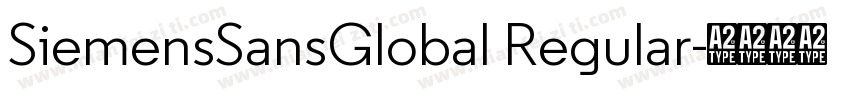SiemensSansGlobal Regular字体转换